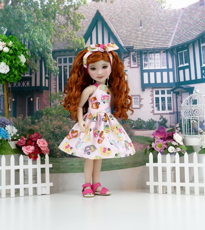 Camping Trip - dress and sandals for Ruby Red Fashion Friends doll