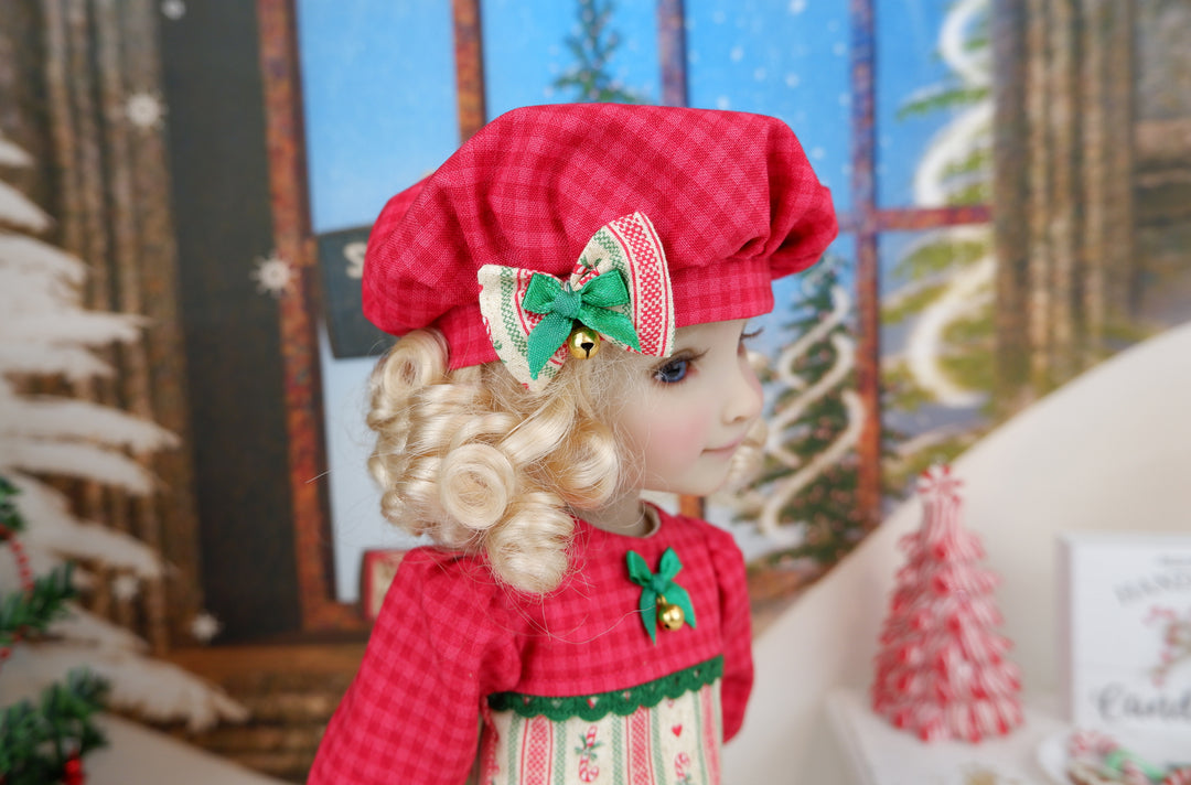 Candy Cane Cheer - dress with shoes for Ruby Red Fashion Friends doll