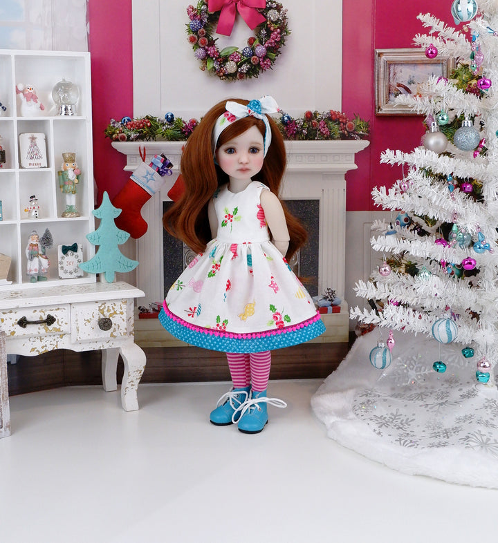 Candy & Holly - dress with boots for Ruby Red Fashion Friends doll