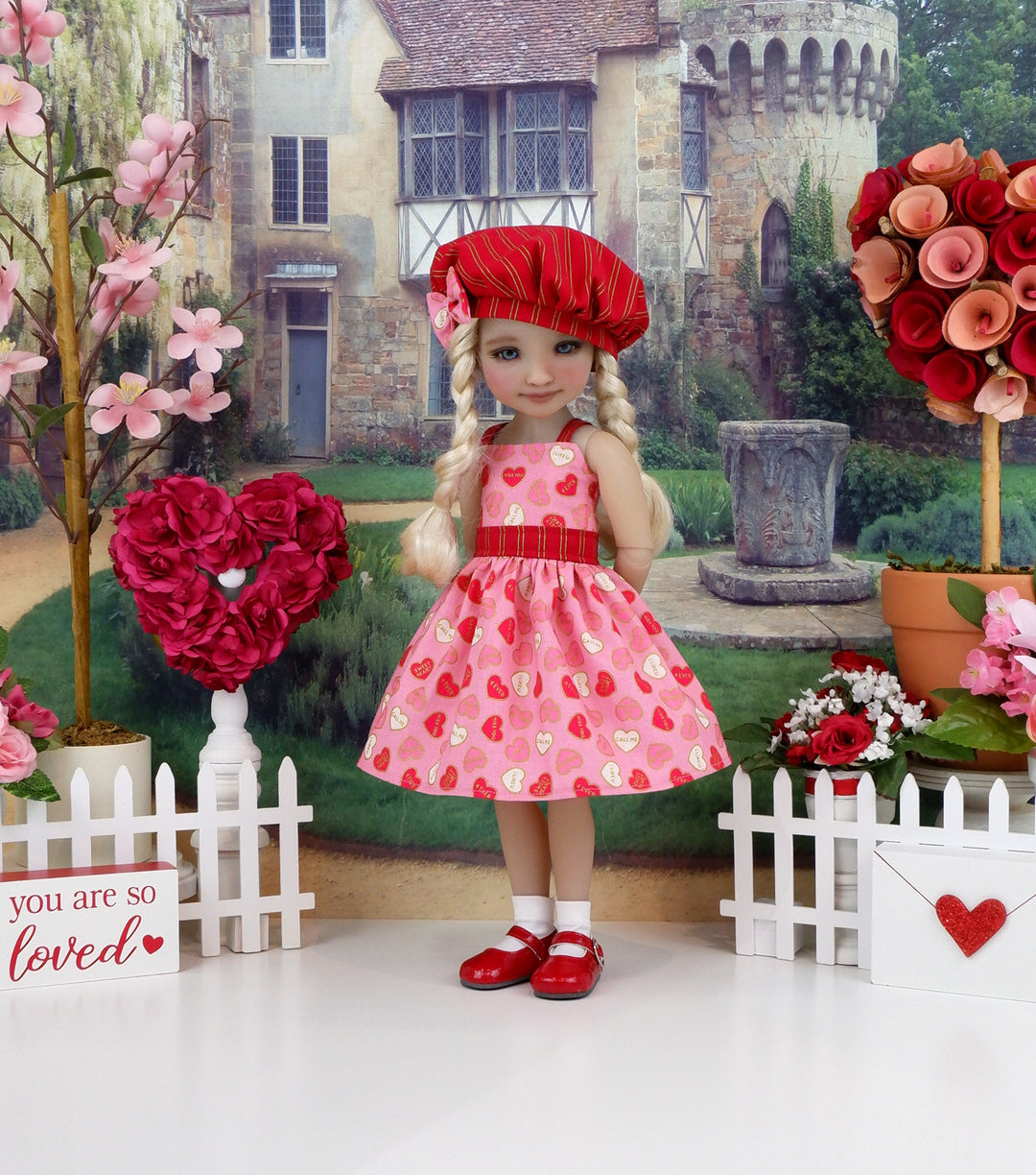red dress pink shoes Candy Love