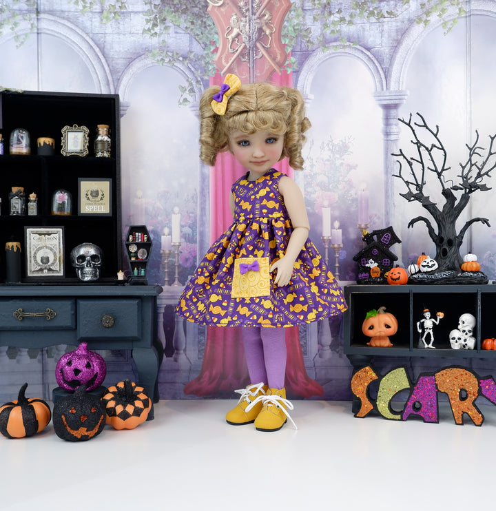 Candy Wrappers - dress with boots for Ruby Red Fashion Friends doll