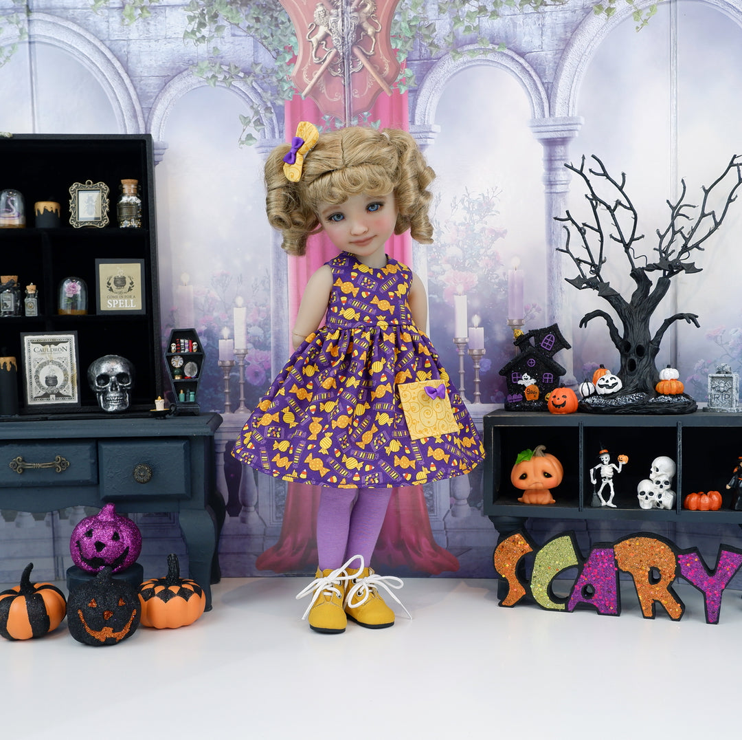 Candy Wrappers - dress with boots for Ruby Red Fashion Friends doll