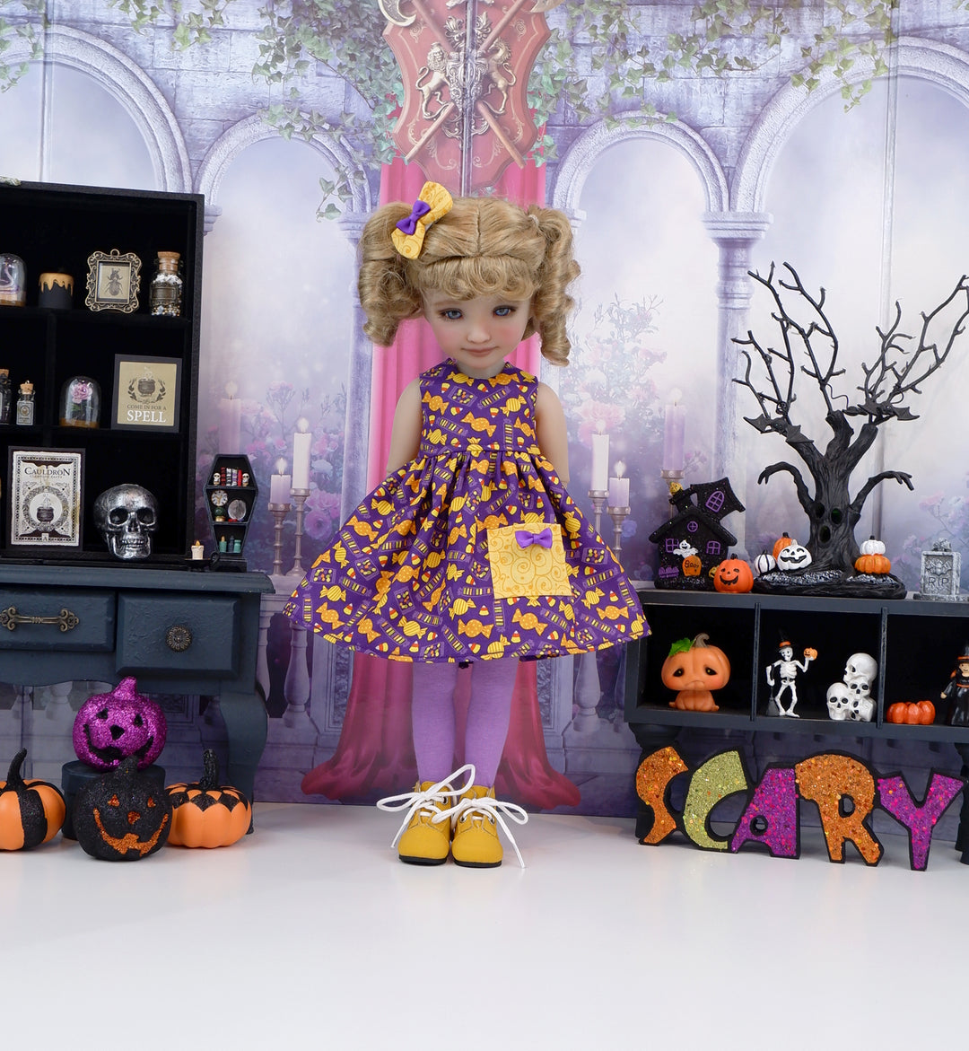 Candy Wrappers - dress with boots for Ruby Red Fashion Friends doll