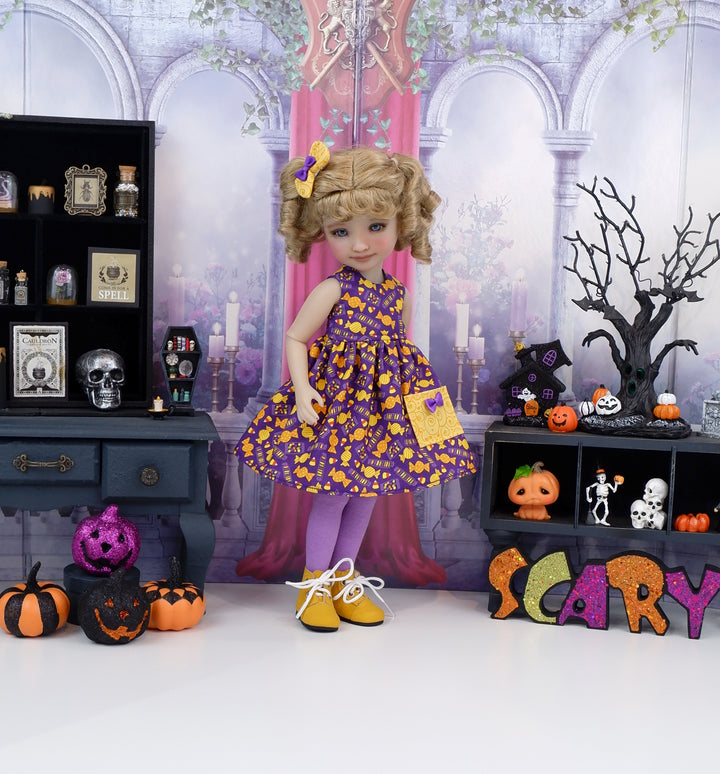 Candy Wrappers - dress with boots for Ruby Red Fashion Friends doll