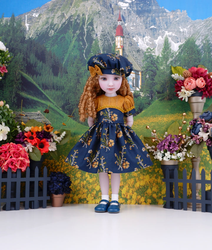 Caramel Primrose - dress and shoes for Ruby Red Fashion Friends doll