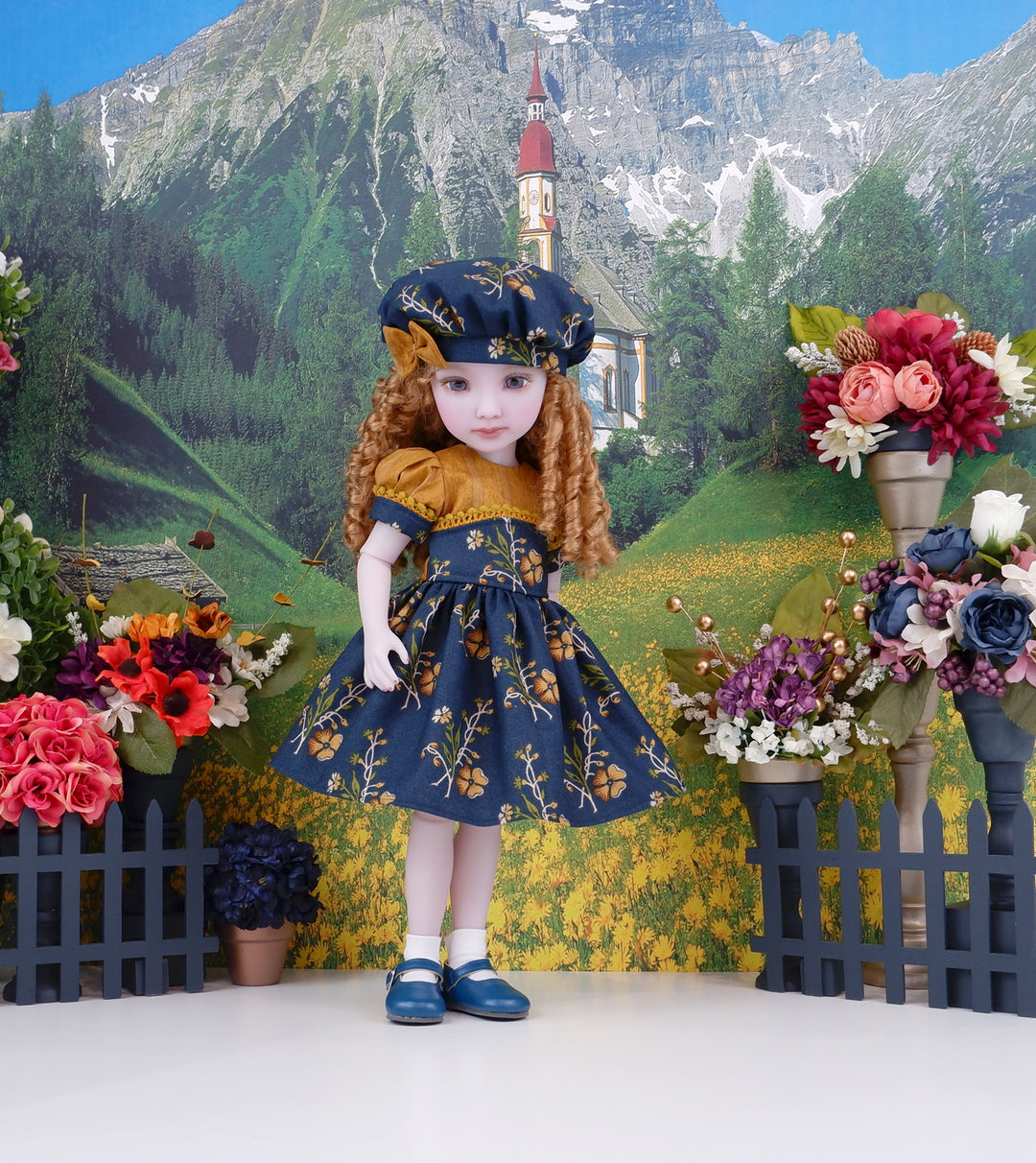 Caramel Primrose - dress and shoes for Ruby Red Fashion Friends doll