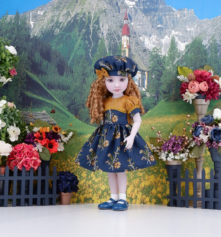 Caramel Primrose - dress and shoes for Ruby Red Fashion Friends doll