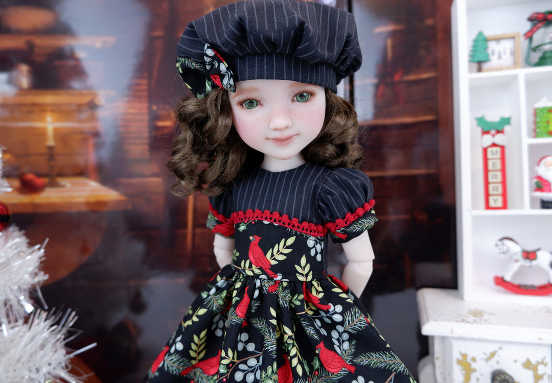 Cardinal Elegance - dress and shoes for Ruby Red Fashion Friends doll