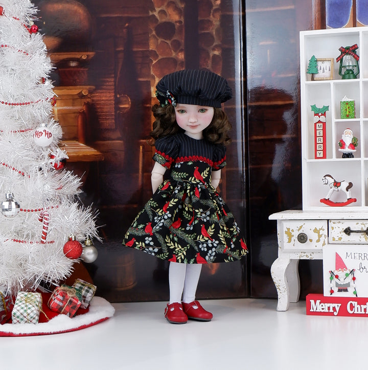 Cardinal Elegance - dress and shoes for Ruby Red Fashion Friends doll