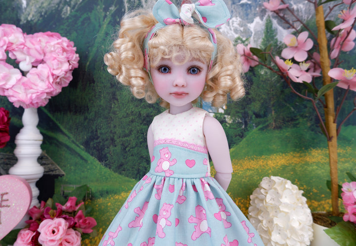 Care Bear Love - dress and shoes for Ruby Red Fashion Friends doll