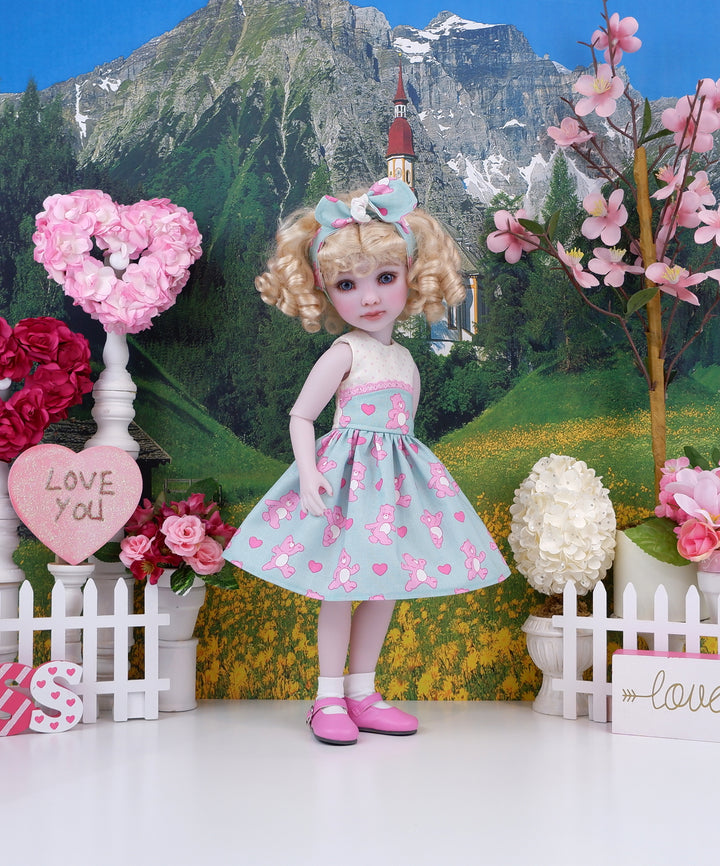 Care Bear Love - dress and shoes for Ruby Red Fashion Friends doll