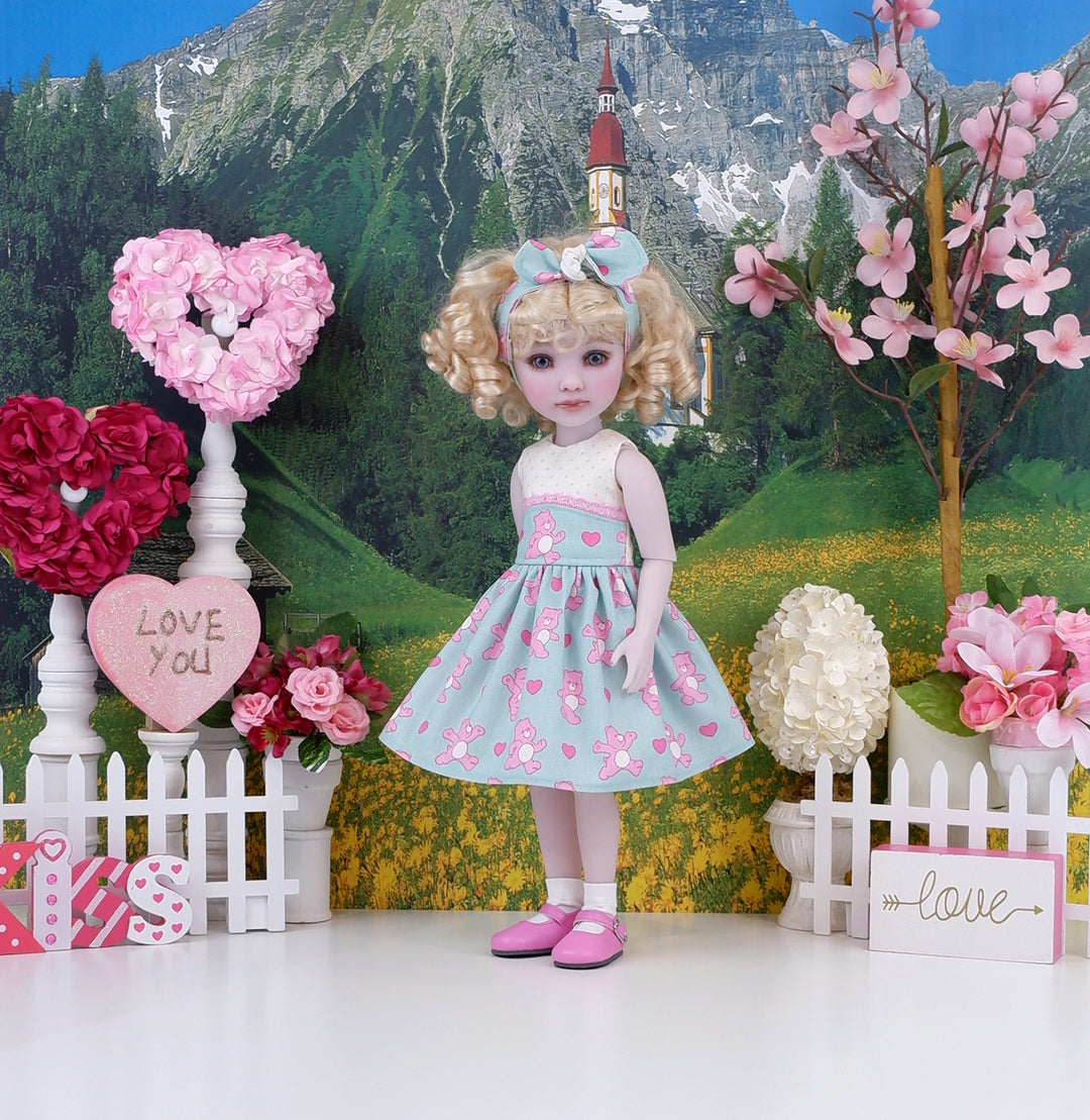 Care Bear Love - dress and shoes for Ruby Red Fashion Friends doll