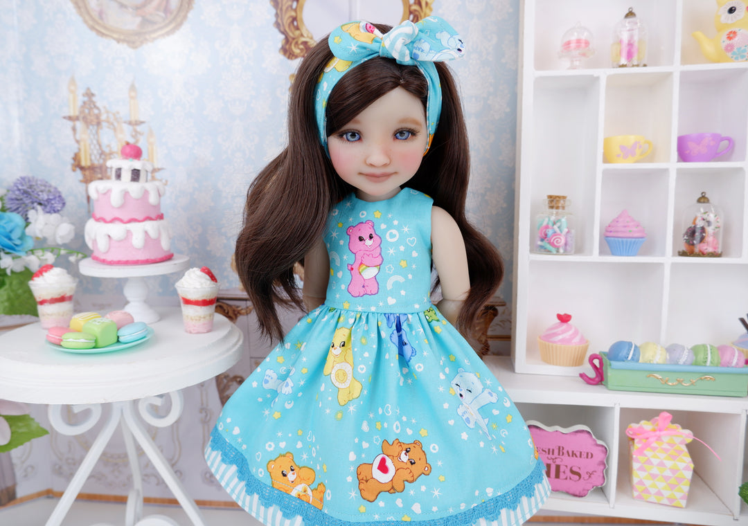Care Bears Aqua - dress with boots for Ruby Red Fashion Friends doll