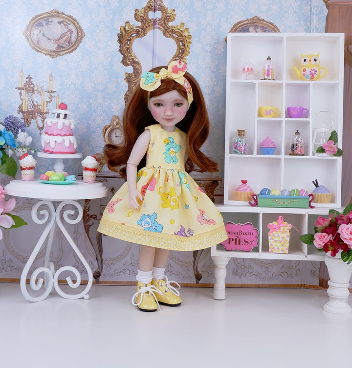 Care Bears Yellow - dress with boots for Ruby Red Fashion Friends doll