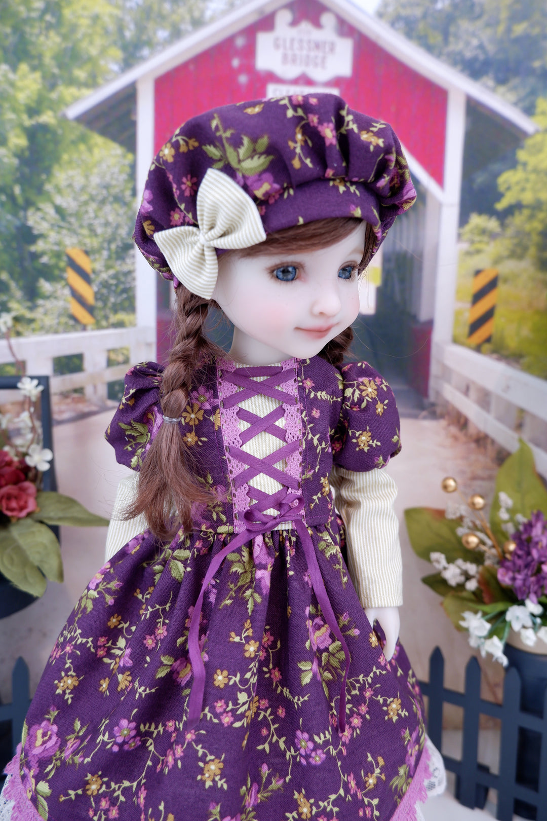 Carmody Roses - dress with boots for Ruby Red Fashion Friends doll