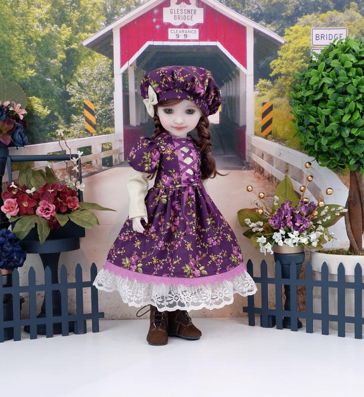 Carmody Roses - dress with boots for Ruby Red Fashion Friends doll