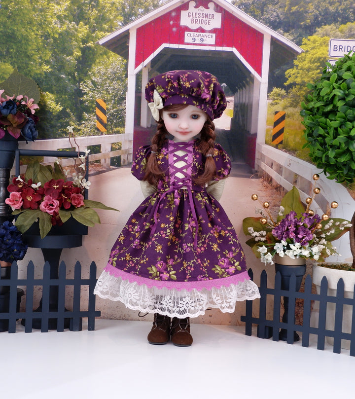 Carmody Roses - dress with boots for Ruby Red Fashion Friends doll