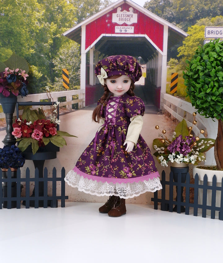 Carmody Roses - dress with boots for Ruby Red Fashion Friends doll