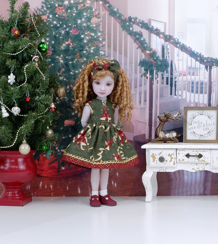 Carol of the Bells - dress with shoes for Ruby Red Fashion Friends doll