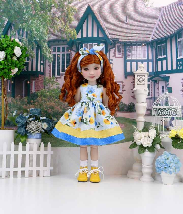 Cascadian Wildflowers - dress with boots for Ruby Red Fashion Friends doll