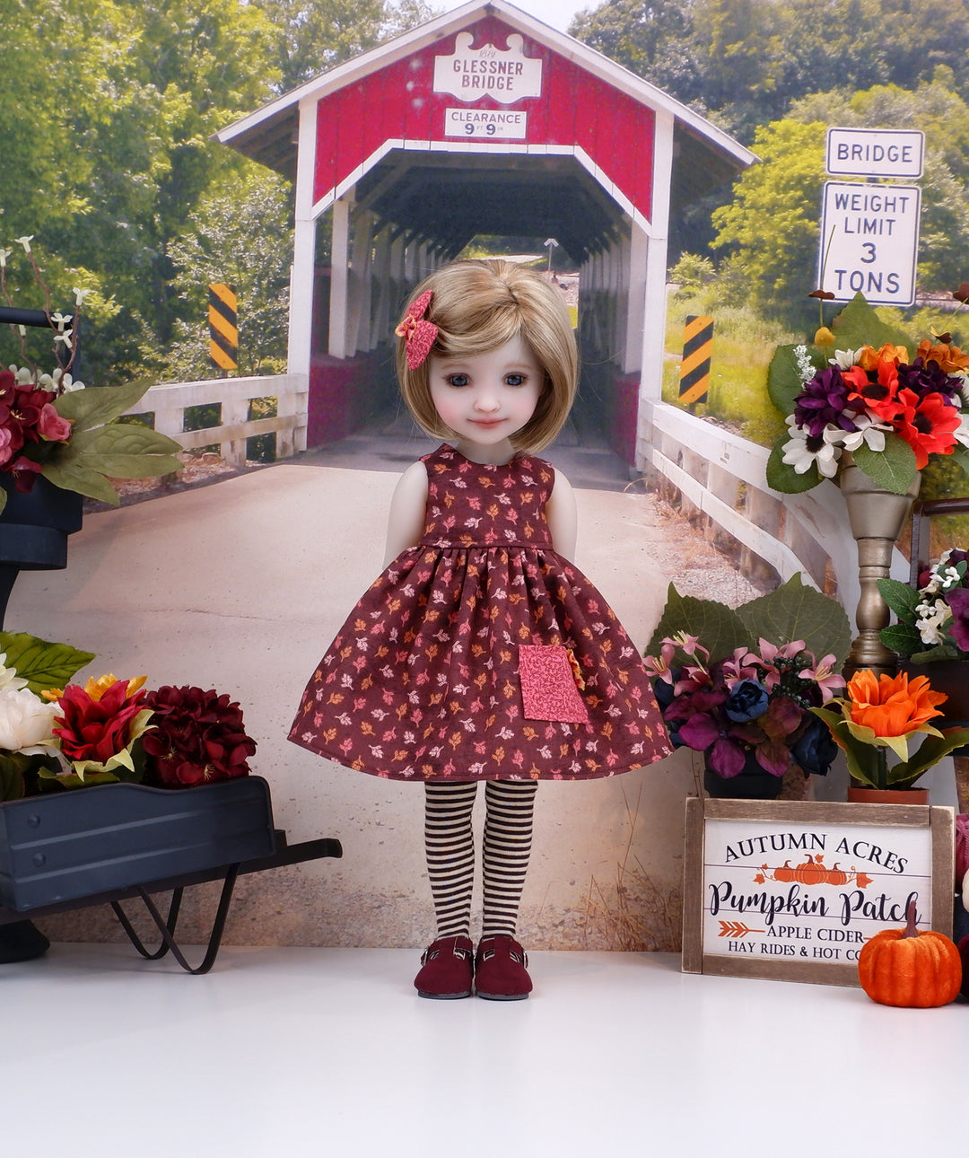 Cedar in Autumn - dress with shoes for Ruby Red Fashion Friends doll