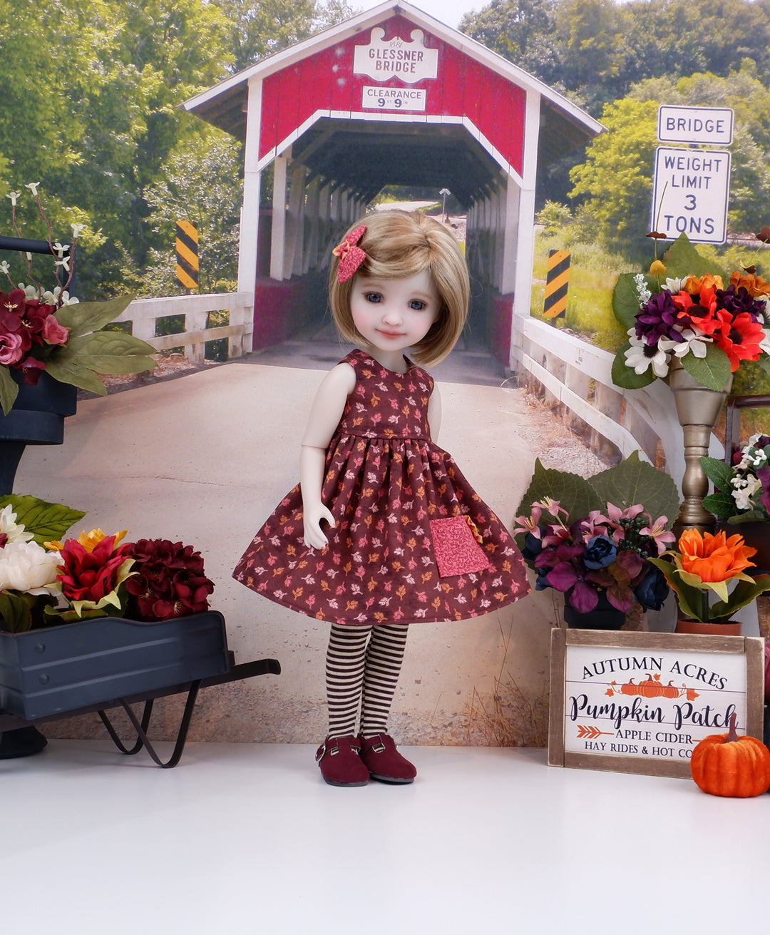 Cedar in Autumn - dress with shoes for Ruby Red Fashion Friends doll