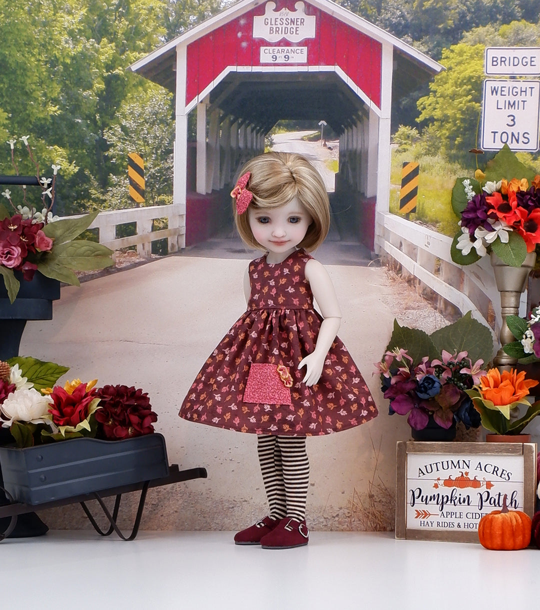Cedar in Autumn - dress with shoes for Ruby Red Fashion Friends doll