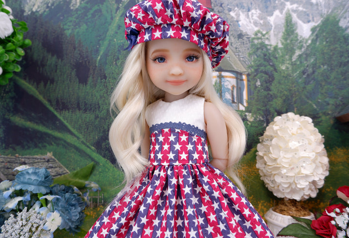 Celebrate America - dress and shoes for Ruby Red Fashion Friends doll