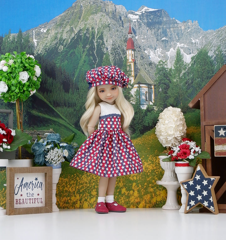 Celebrate America - dress and shoes for Ruby Red Fashion Friends doll