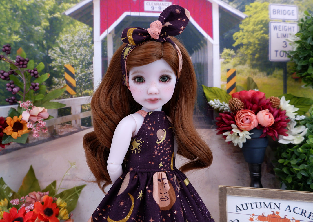 Celestial Autumn - dress and shoes for Ruby Red Fashion Friends doll