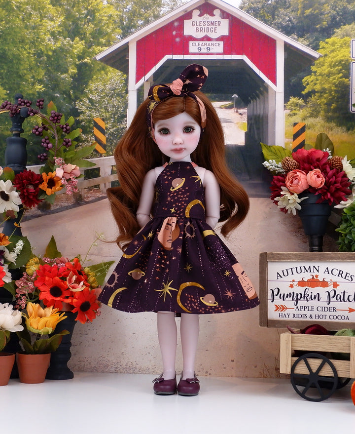 Celestial Autumn - dress and shoes for Ruby Red Fashion Friends doll