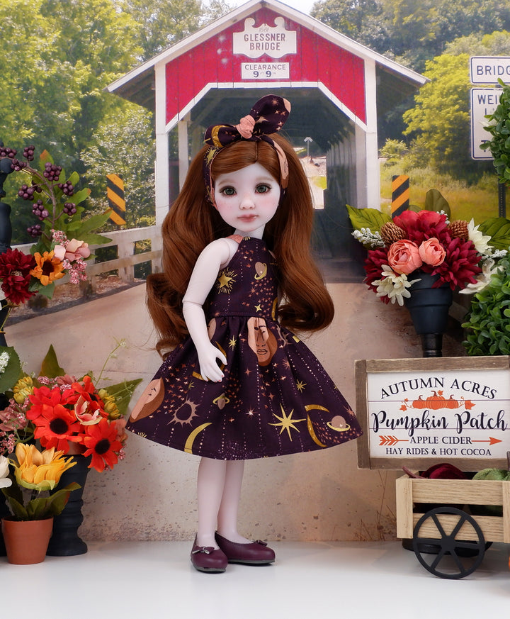 Celestial Autumn - dress and shoes for Ruby Red Fashion Friends doll