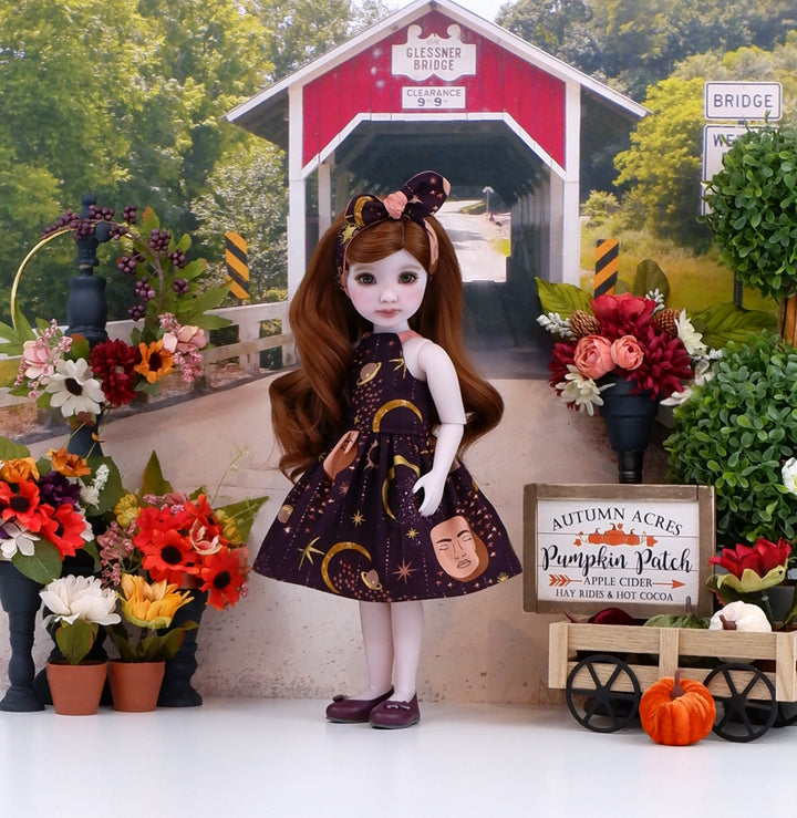 Celestial Autumn - dress and shoes for Ruby Red Fashion Friends doll