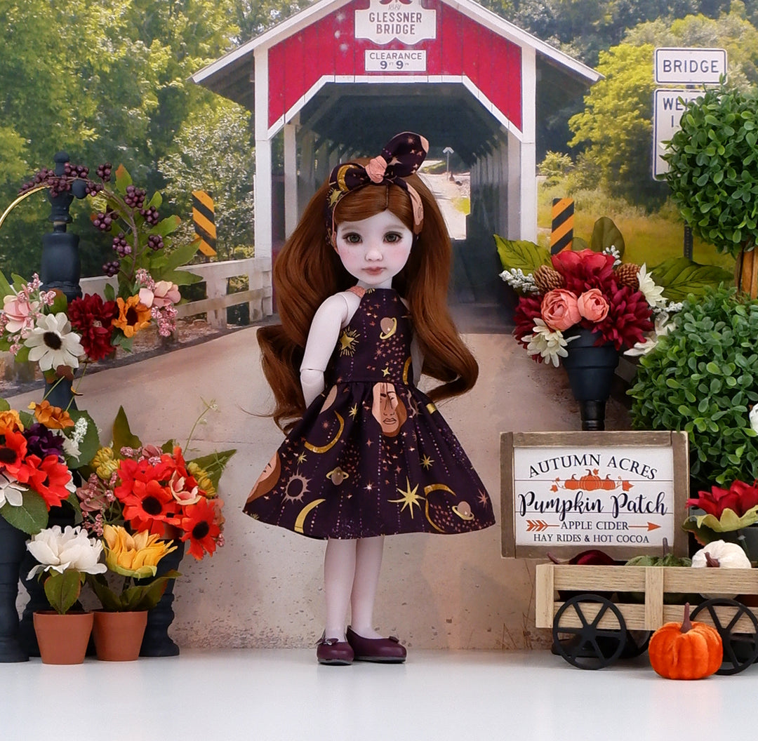 Celestial Autumn - dress and shoes for Ruby Red Fashion Friends doll