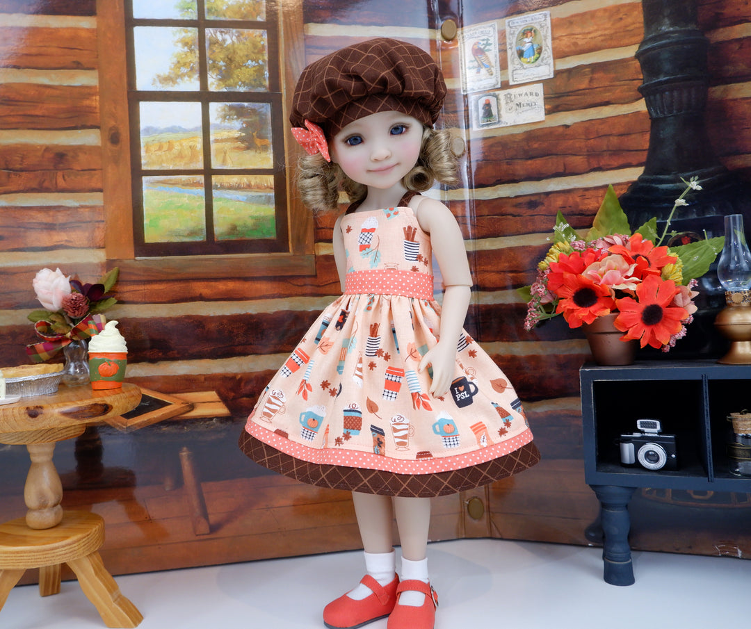 Chai Latte - dress with shoes for Ruby Red Fashion Friends doll