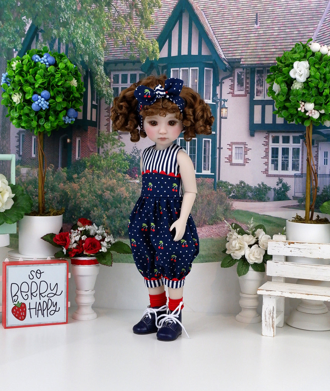 Cherry Fresh - romper with boots for Ruby Red Fashion Friends doll