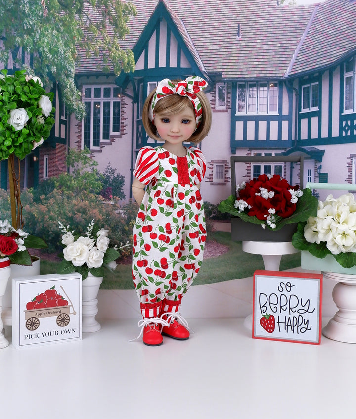 Cherry Sweetie - romper with boots for Ruby Red Fashion Friends doll