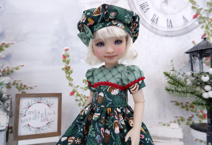 Christmas Bundt Cake - dress and shoes for Ruby Red Fashion Friends doll