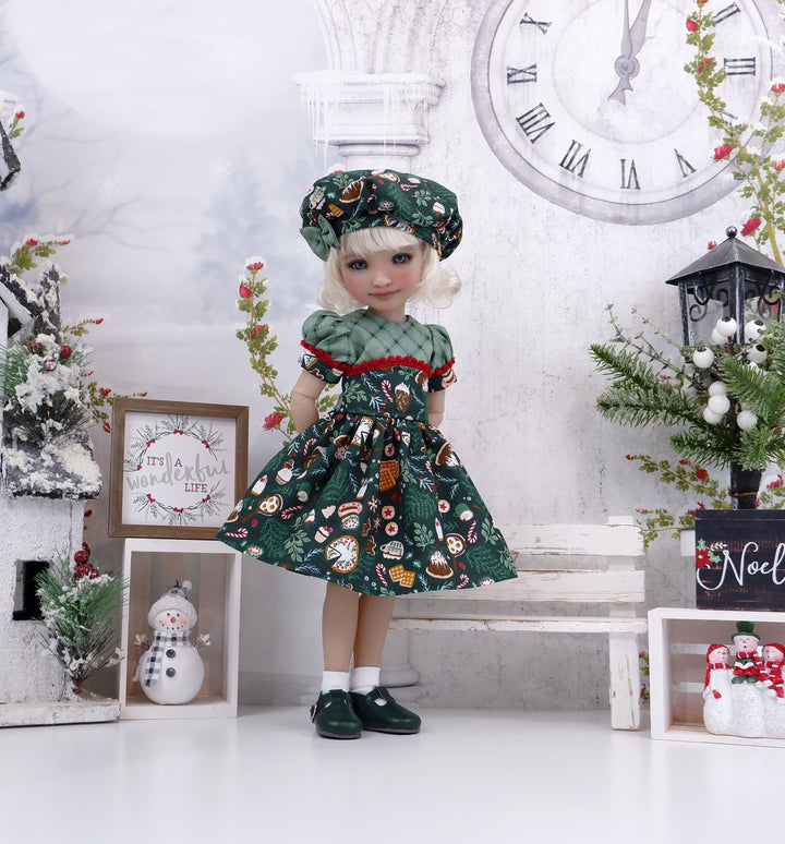 Christmas Bundt Cake - dress and shoes for Ruby Red Fashion Friends doll