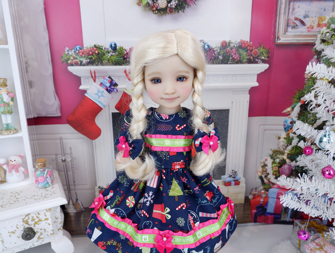 Christmas Charms - dress with shoes for Ruby Red Fashion Friends doll