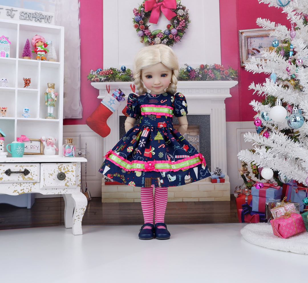 Christmas Charms - dress with shoes for Ruby Red Fashion Friends doll