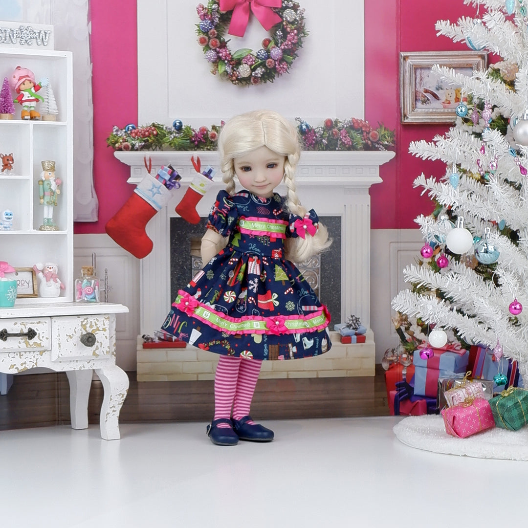 Christmas Charms - dress with shoes for Ruby Red Fashion Friends doll