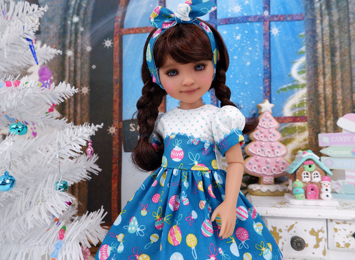 Christmas Decorations - dress and shoes for Ruby Red Fashion Friends doll