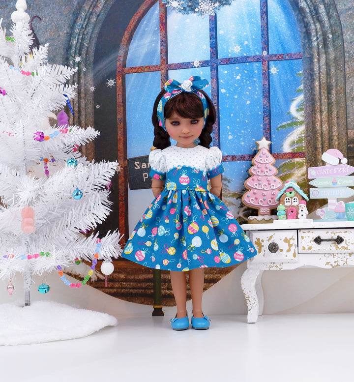 Christmas Decorations - dress and shoes for Ruby Red Fashion Friends doll