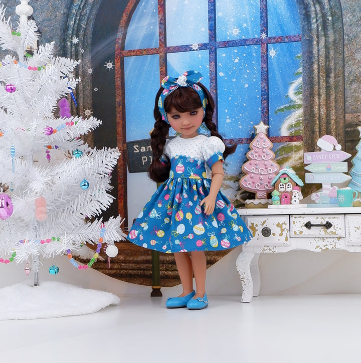 Christmas Decorations - dress and shoes for Ruby Red Fashion Friends doll