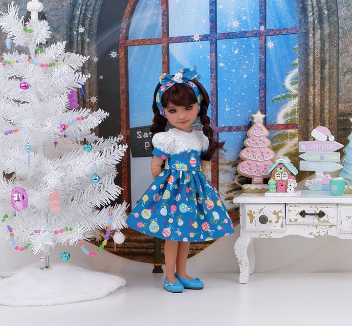 Christmas Decorations - dress and shoes for Ruby Red Fashion Friends doll