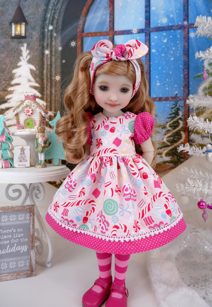 Christmas Gumdrops - dress and shoes for Ruby Red Fashion Friends doll