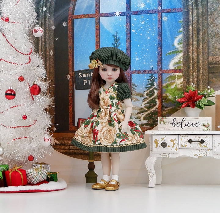 Christmas Hellebore - dress with shoes for Ruby Red Fashion Friends doll