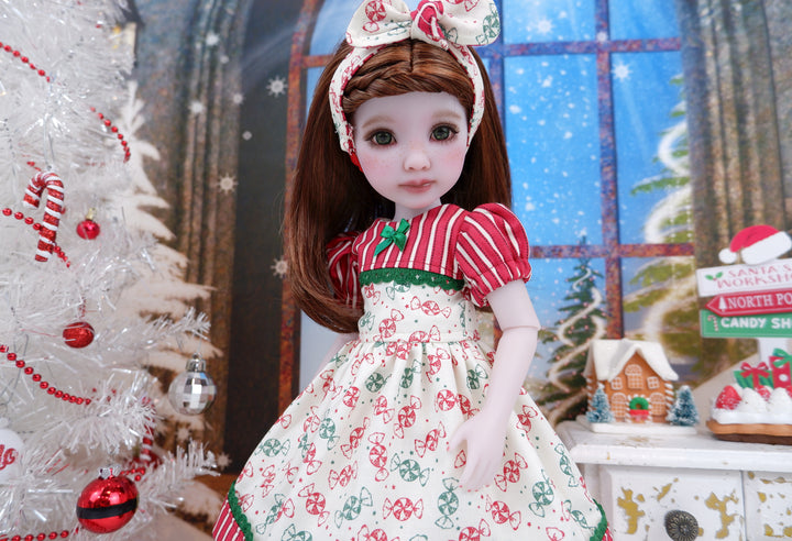 Christmas Mints - dress and shoes for Ruby Red Fashion Friends doll