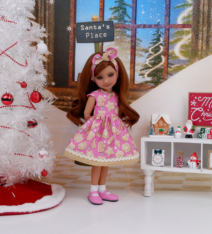 Christmas Sugar Cookies - dress with shoes for Ruby Red Fashion Friends doll